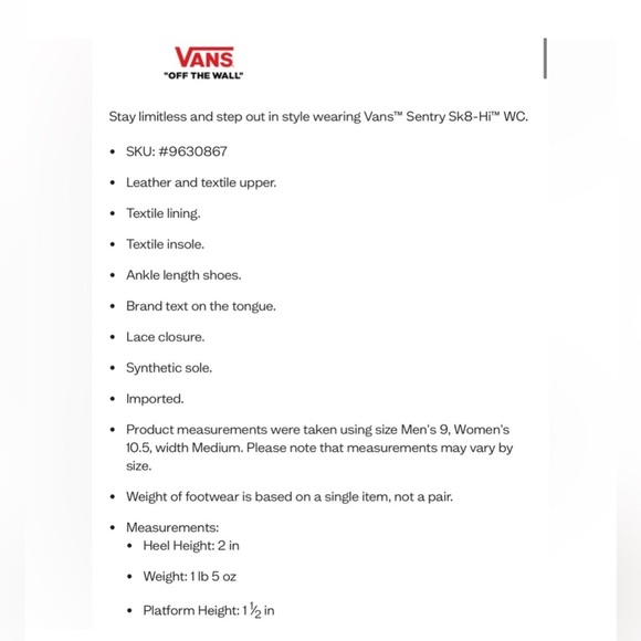 Vans Hi Sk8 Sneakers - Picture 13 of 13